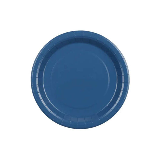 Picture of PAPER PLATES ROYAL BLUE 23CM - 6 PACK